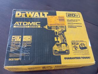DEWALT DCD799P1 ATOMIC 20V MAX Brushless Cordless 1/2-inch Hammer Drill Kit