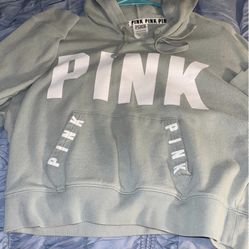 PINK Cropped Hoodie