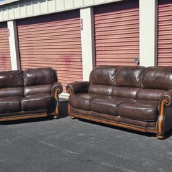 Leather Sofa Set