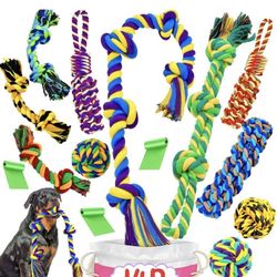 SHARLOVY MULTICOLOR 14 PCS  DOG TOYS  🧸 