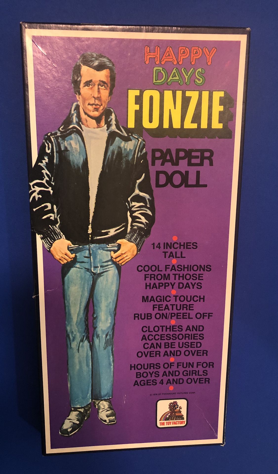FONZIE Happy Days The FONZ Uncut PAPER DOLL Set Figure Henry Winkler