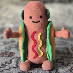 Snapchat Dancing Hot Dog Plush 2017 11'' Rare Toy