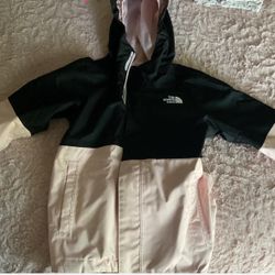 The North Face pink and black jacket