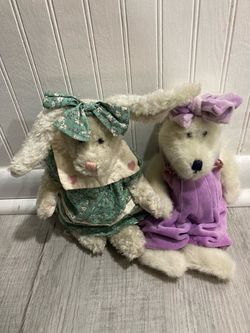 Plush Bunny Stuffed Animals Set of 2