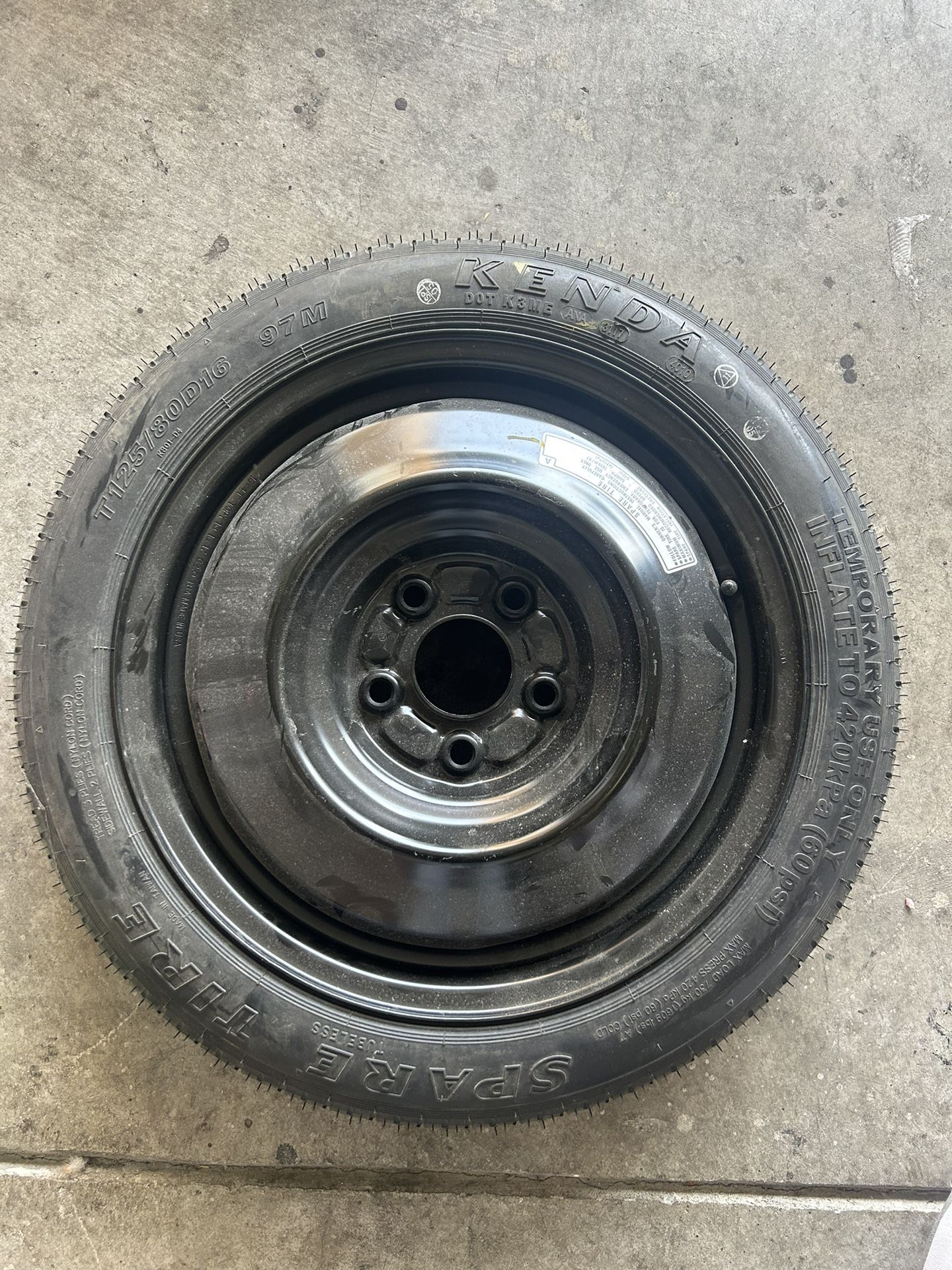 2013 Ford Focus Spare Tire