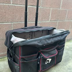 Husky big rolling tool bag