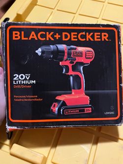 BLACK+DECKER 20-Volt MAX* Lithium-Ion Drill-Driver, LDX120C
