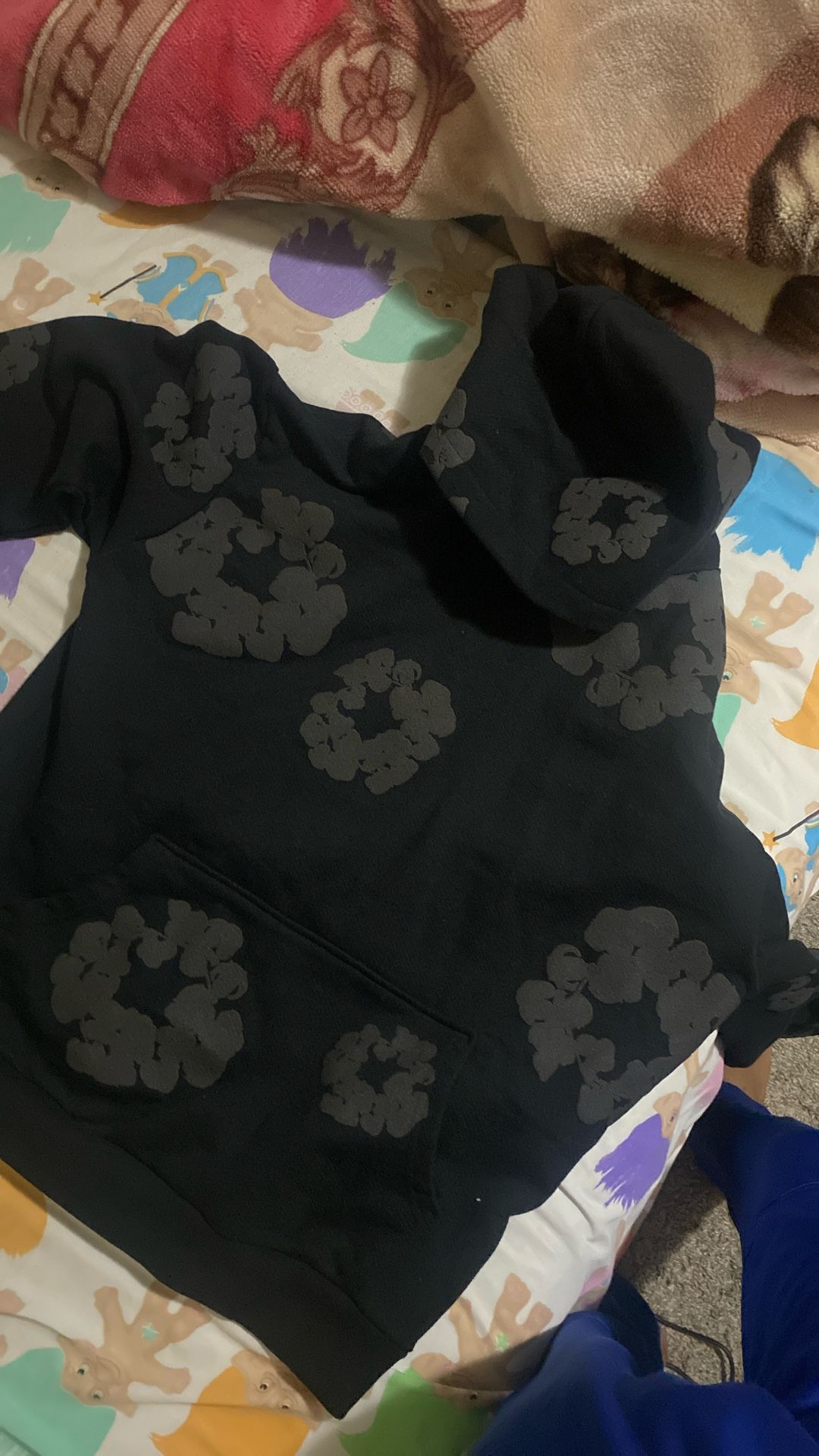 All Black Denim Tears Hoodie