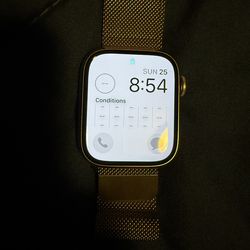 Apple Watch 8 Series Gold Stainless Steel 45mm