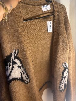 Old navy horse cardigan