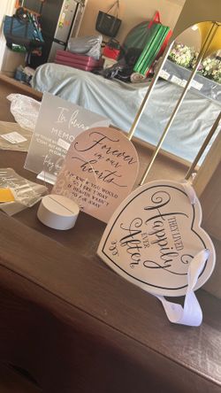 Signs for wedding