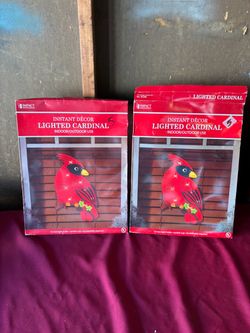 2 Christmas light up decorations