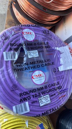 Wire #12/3  CME 250FT  $150