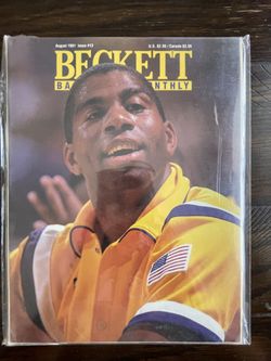 Magic Johnson - Beckett Basketball Card Monthly (August 1991, Issue #13)