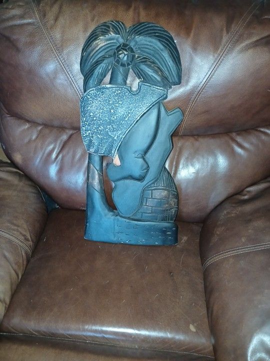 African Hand-Carved Wooden Art