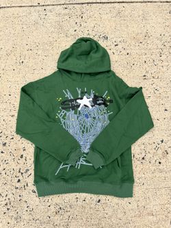 Green Spider Hoodie  ( Small )