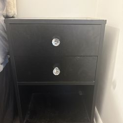 Black night stand