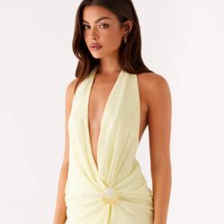 PEPPERMAYO - YELLOW MINI DRESS 