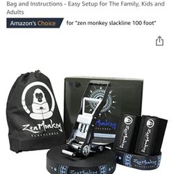 Like New 100 Foot Slack Line 