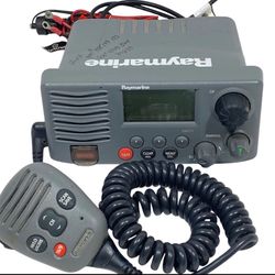 Raymarine Marine Radio RAY55 and Hand Microphone RAY218 DSC VHF Boat Nautical