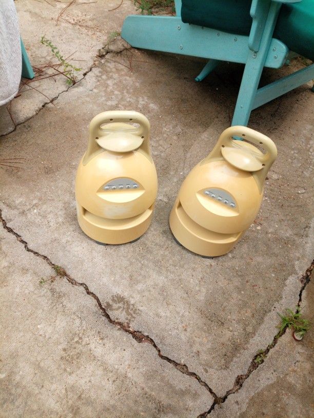A Pair Of Outdoor 70's Speakers