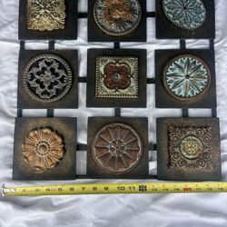 Wall Decoration Metal Square Indoor Or Outdoor Use 