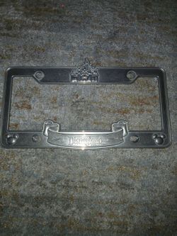 Disneyland  metal license  plate frame