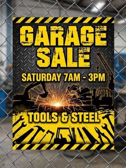 Shop Clearout Garage Sale – Metalworking Tools, Welders, Steel Stock & Heavy Equipment