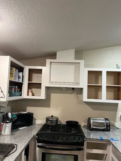 CABINET UPPER & LOWER BOXES & QUARTZ TOPS… $500 OBO