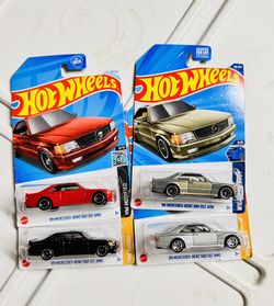 Hot Wheels Lot 4 Mercedes 
