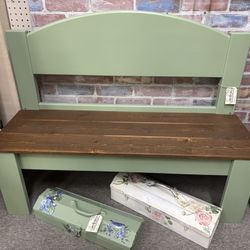 Small Vintage Headboard Bench