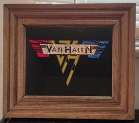 Vintage  Van Halen Rock Carnival Prize Framed