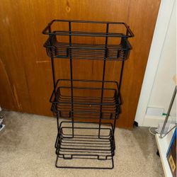 3 Tier Round Wire Shower Storage Tower