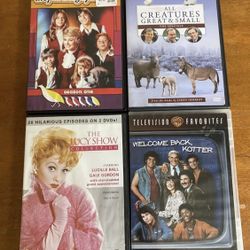 (4) Classic TV Show DVD Lot Lucy Show Welcome Back Kotter Partridge Family BBC