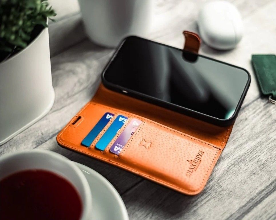 KEYRING Samsung Galaxy S24 Ultra - Vintage Leather Wallet