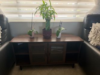 Brown tv stand
