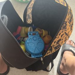 Bag full of Play-Doh with accessories