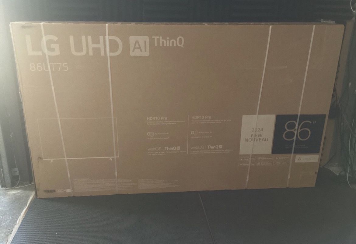 LG 86” 4K Smart TV With AI Technology “Brand new sealed”