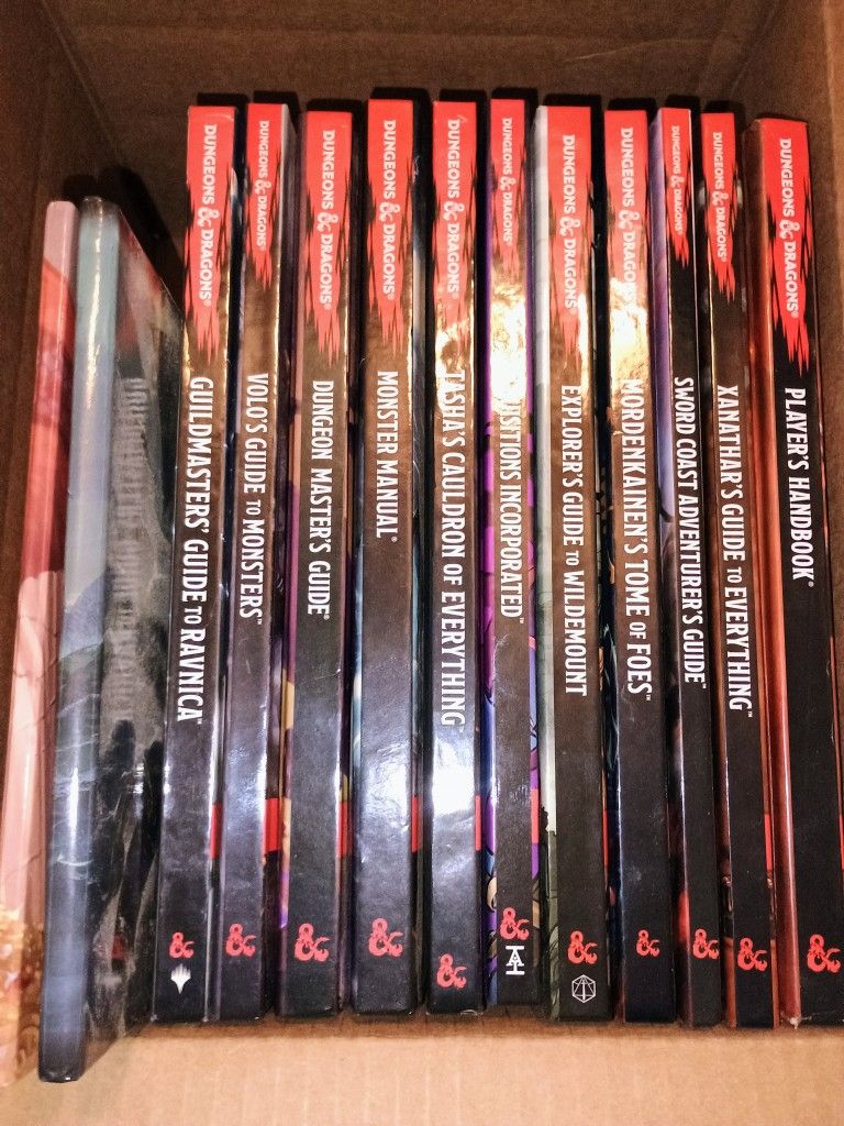 Lot Of Dungeons And Dragons 5th Edition Source Books