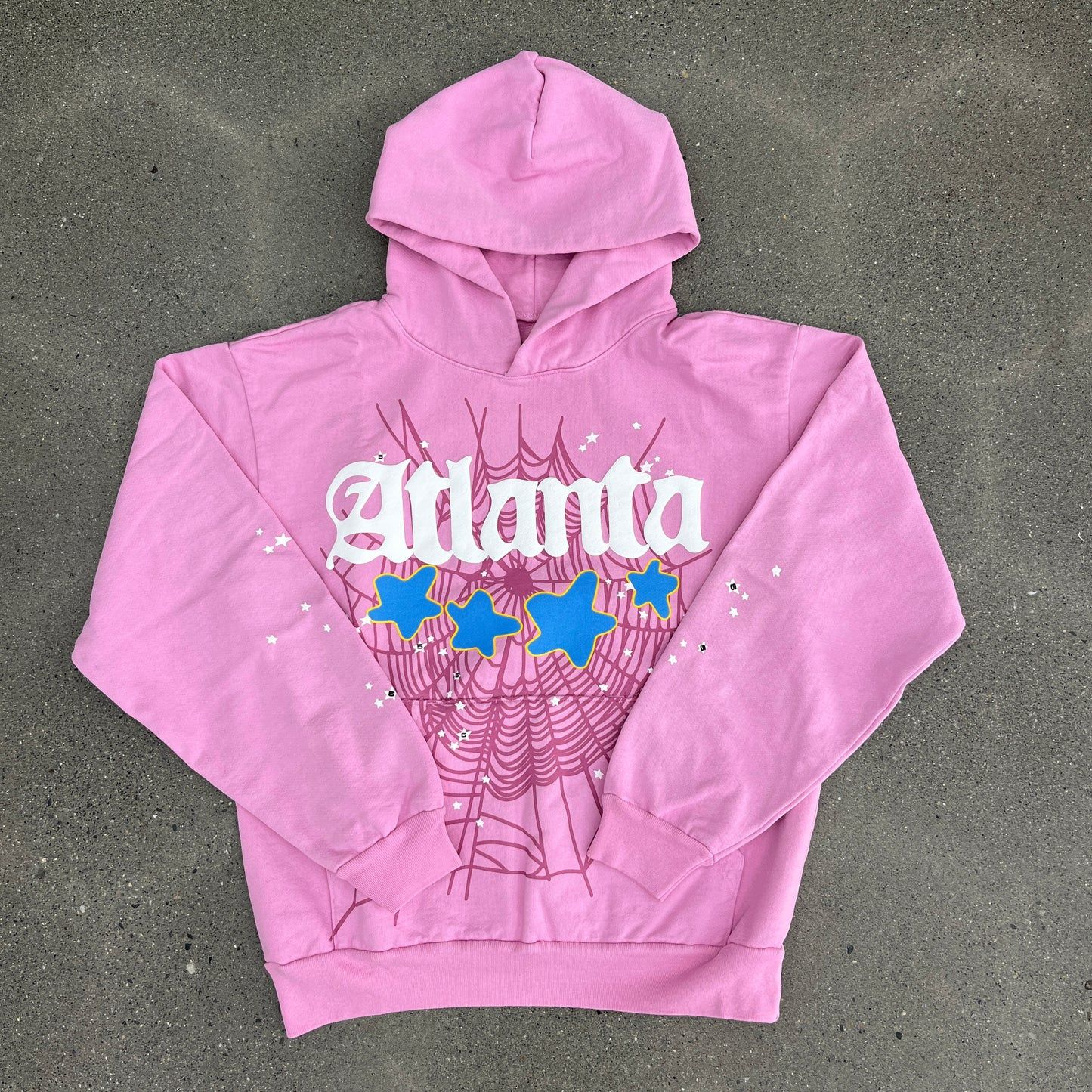 Pink Atlanta Sipder Hoodie