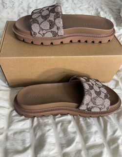Coach brynn crystal sandals