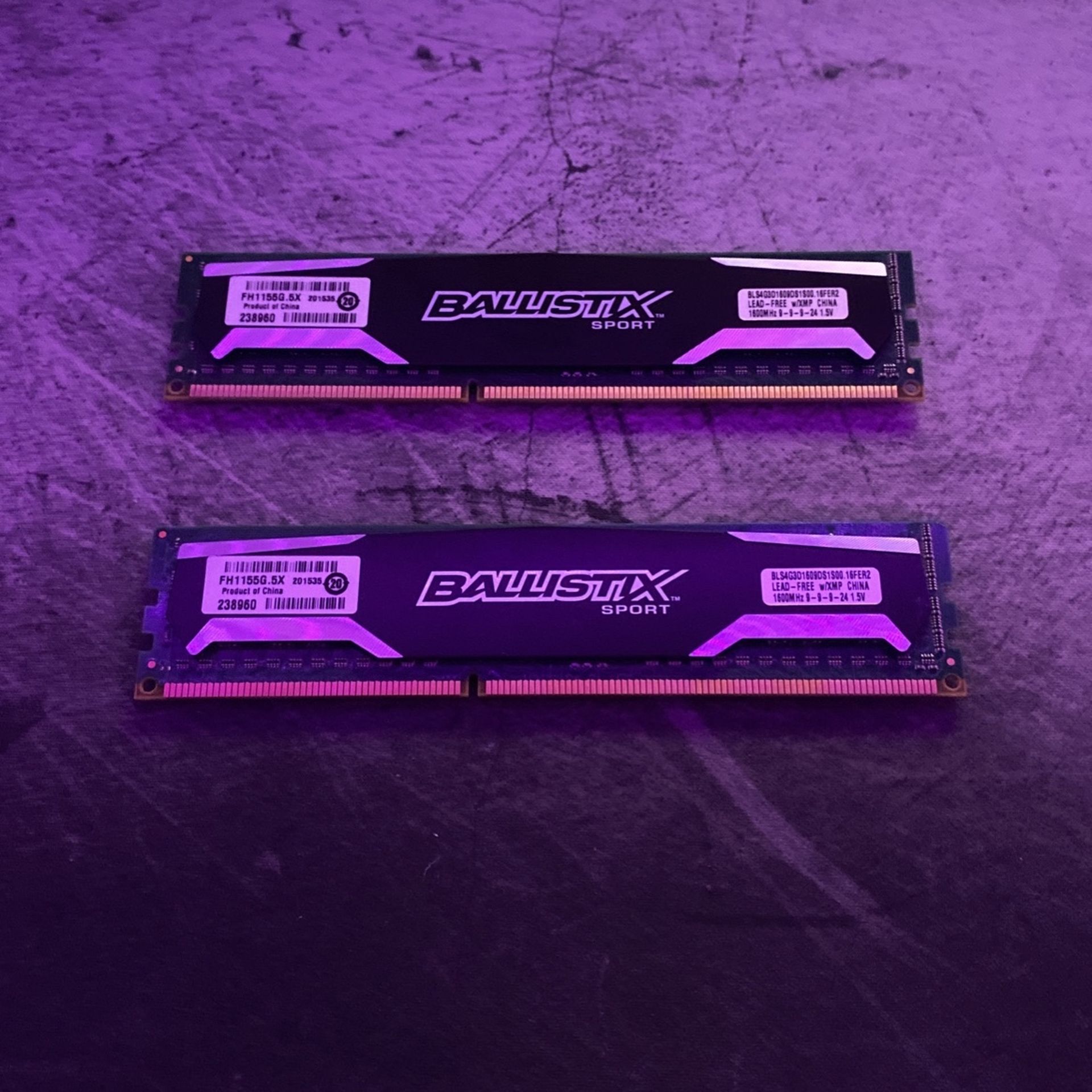 Crucial Ballistix 1600 mhz