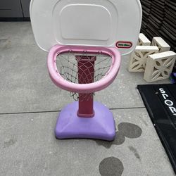 Little Tikes Pink And Purple Basket Ball Hoop
