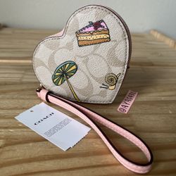 Coach Heart Coin Case