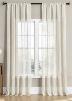 Semi Sheer Linen Curtains