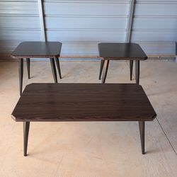 Ashley Furniture Fazani Dark Brown Occasional Table Set - 3( Free Delivery if Needed)