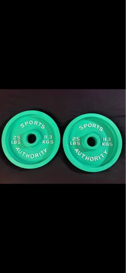 Two Olympic 25lb plates