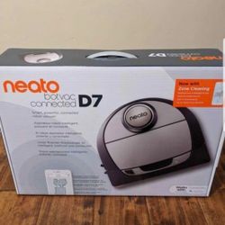 New! Neato Robotics D7 Connected Laser Guided Robot Vacuum Featuring