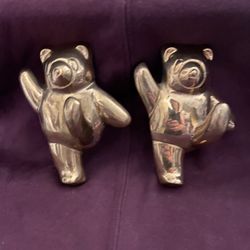Brass Teddy Bear Hooks 