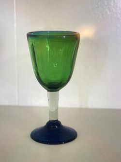 Set Of 4 Vintage Hand Blown Bubble Glass.